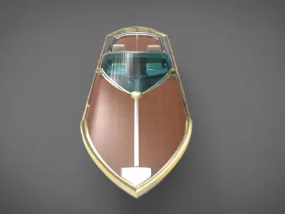 motor boat yacht 3D model