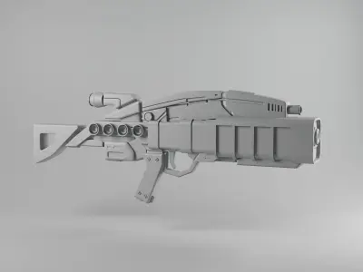 Assault Rifle X 3D model