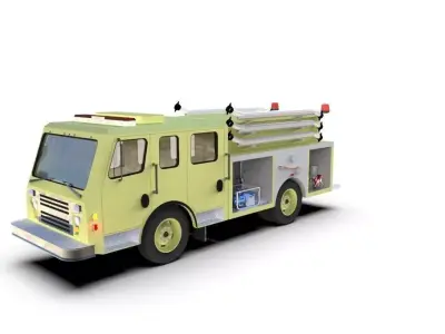 Fire Rescue Truck 3D model