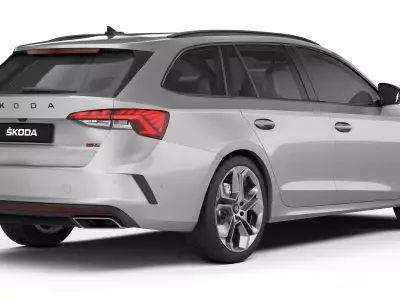 Skoda Octavia Combi RS  2020 3D model