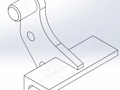 Carrier metal bracket 3D model