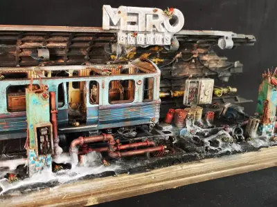 SUBWAY METRO Diorama READY TO PRINT 3D print model