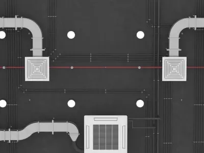 Ventilation System 3D model purchase