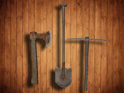 Working tools Low-poly 3D model purchase