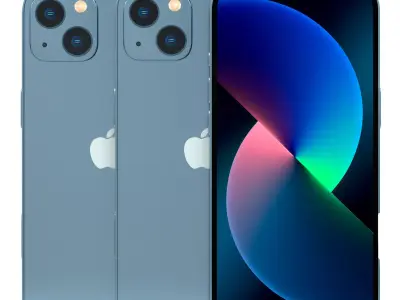 iPhone 13 sierre blue 3D model