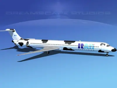Douglas MD-80 Itali Airlines 1 3D model