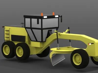 Grader tractor 3D print model
