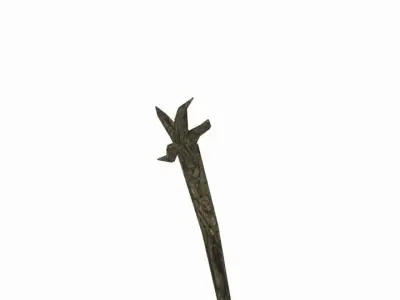 Wooden magic stick Free low-poly 3D model