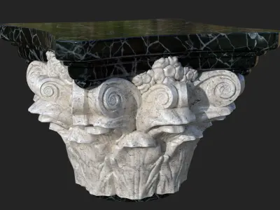 corinthian column ver4 3D model