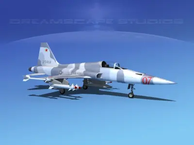 Northrop F-5E Tiger V02 USAF 3D model