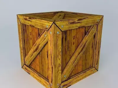 Wood Crate 3D model