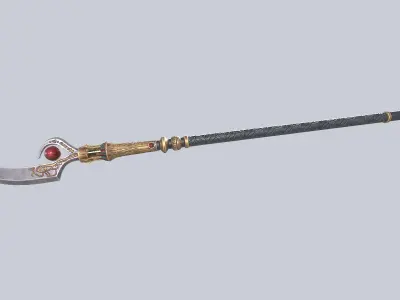 Anubis weapon Low-poly 3D model