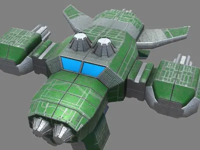 Space Scout Ship Free low-poly 3D model