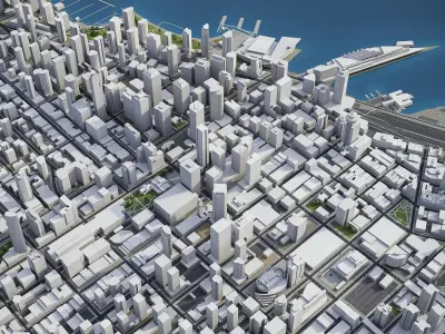 Vancouver Low-poly 3D model