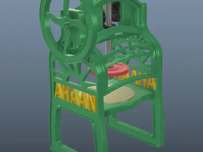 Indian Classic Ice Gola Maker 3D model