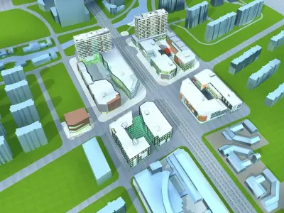 Commercial Building 3D model 87