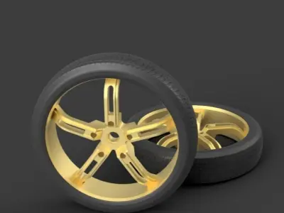 Bike wheel model 1 3D model