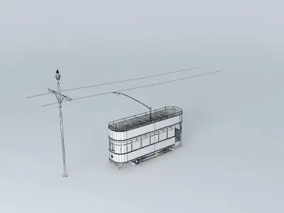 Double decker tram Free 3D model purchase
