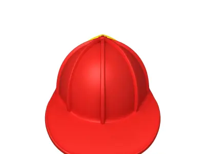 Fireman helmet 3D model