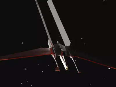 Jedi Vector Starfighter 3D print model