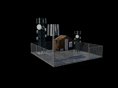 Cell Tower 3D model