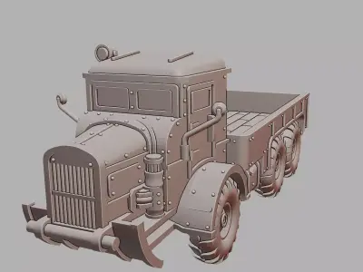 Warden Heavy Truck Off Road Vehicle 3D Printable  3D print model