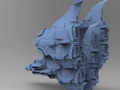 Space Roamer Mining laser craft 7  3D model