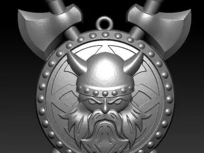 wiking pendant 3D print model