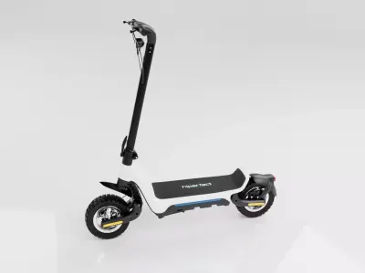 Electric Scooter - Cart type  e-bike 3D model