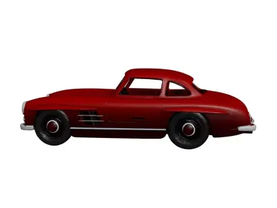 Mercedes-Benz 300SL Gullwing Iconic Classic Sports Car Free 3D model