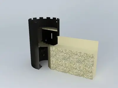 Castle Tower Free 3D model
