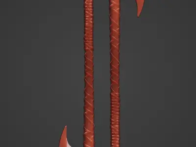 Fantasy Axe Free 3d Model  Free low-poly 3D model