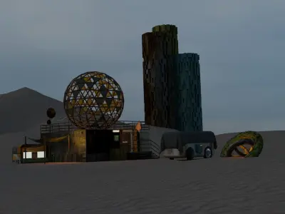 Apocalyptic Base 3D model