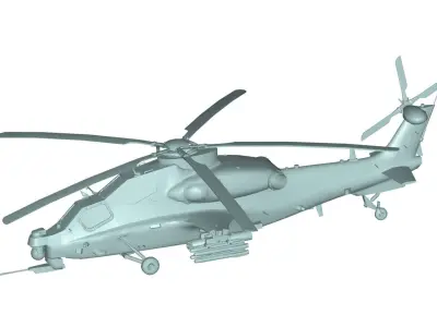 Boeing AH-64 Apache 3D model 3