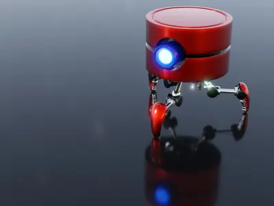 Stylized Mini Robot 3D model