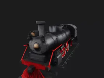 GWR 4900 Hall Class Steam Locomotive 3D 3D model