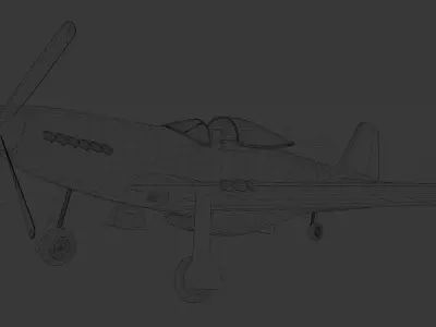 P-51D Mustang Free 3D model