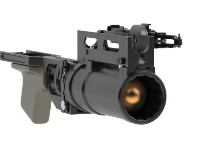 GP-25 Grenade Launcher 3D model