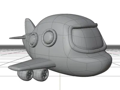 Airplane 3D Illustration 3D model by slabdsgn