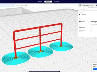 railing shio 3D print model