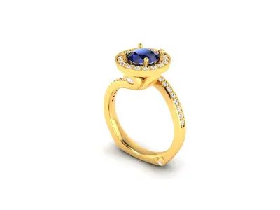 Women ring 3dm stl fbx obj render details 3D print model