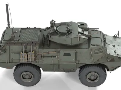 M1117 Guardian ASV Low-poly 3D model
