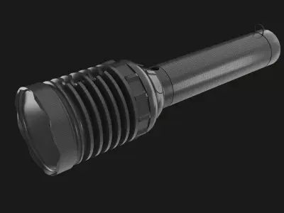 Sci-Fi Flashlight Low-poly 3D model purchase