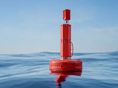 3000 Lateral Buoy Sea Mark Free 3D model