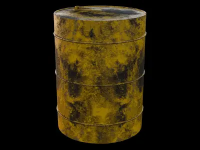 Barrel- Radioactive Material Free 3D model