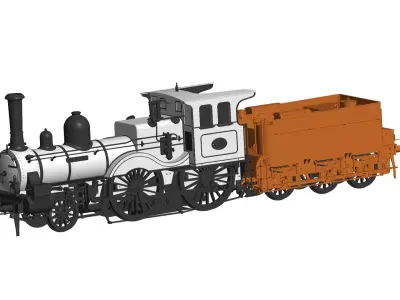 freight  locomotive  3D model