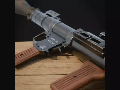 RPG rocket launcher KIT 3D model