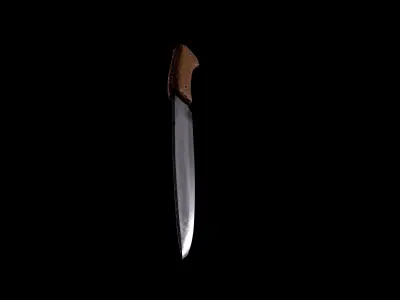 Native American knife Free low-poly 3D model
