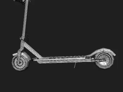 Scooter electric Low-poly 3D model