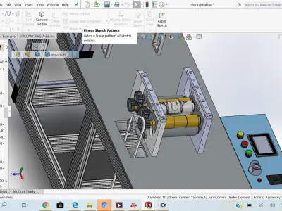 napkin sanitaire making machine 3D model
